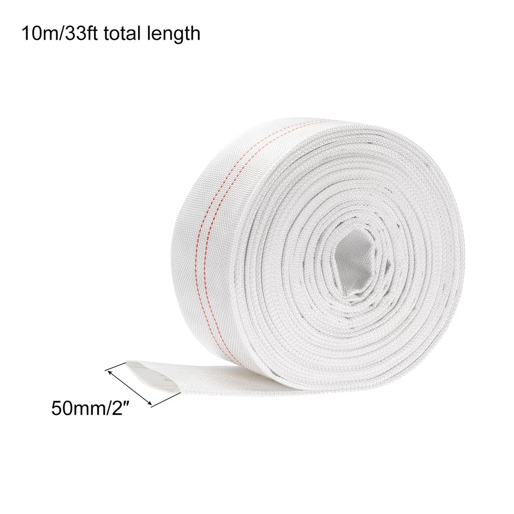 ID Lightweight 2" Discharge Pool for Hose Reinforced Swimming Hose Backwash 33ft PVC Flat Lay