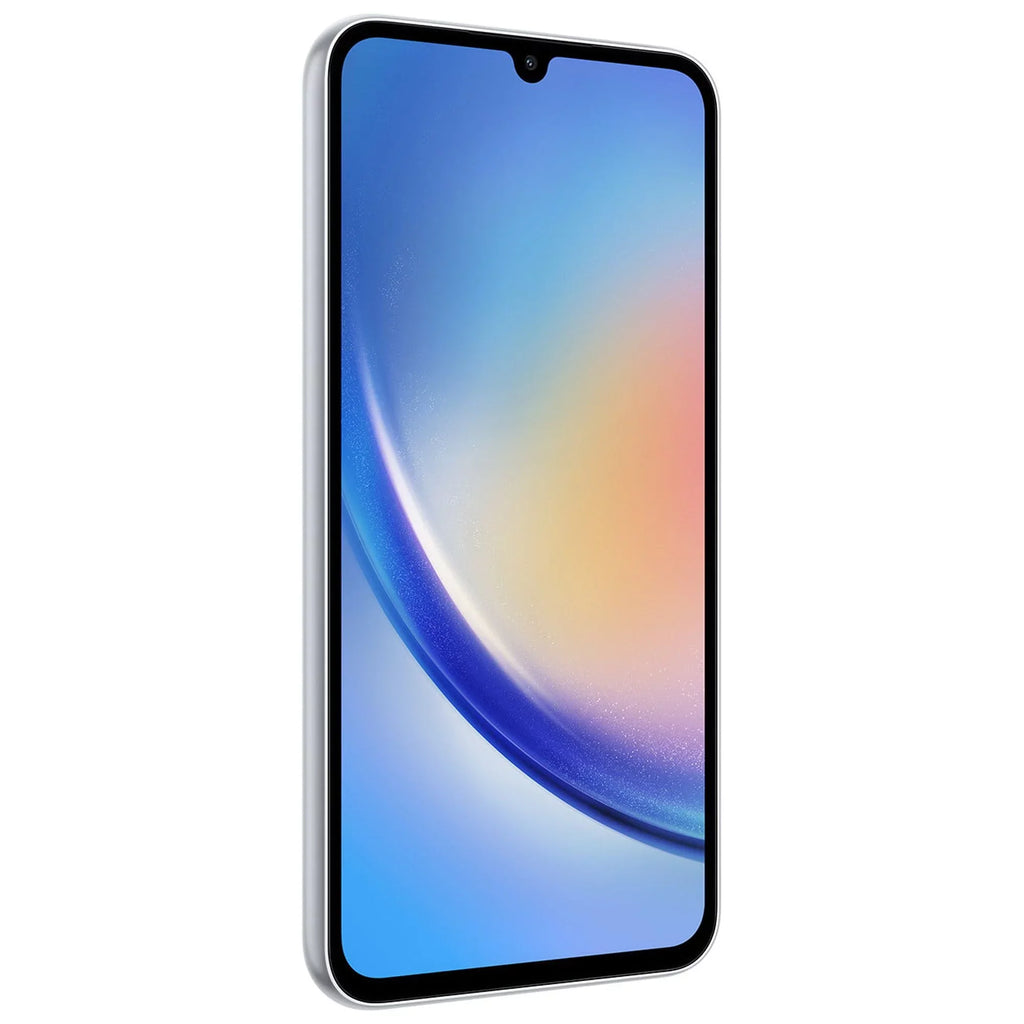 (Refurbished) Silver - Galaxy Smartphone Unlocked Awesome SIM LTE) Android 128GB 5G A346M Dual (Latin GSM Restored Compatible Variant/US A34
