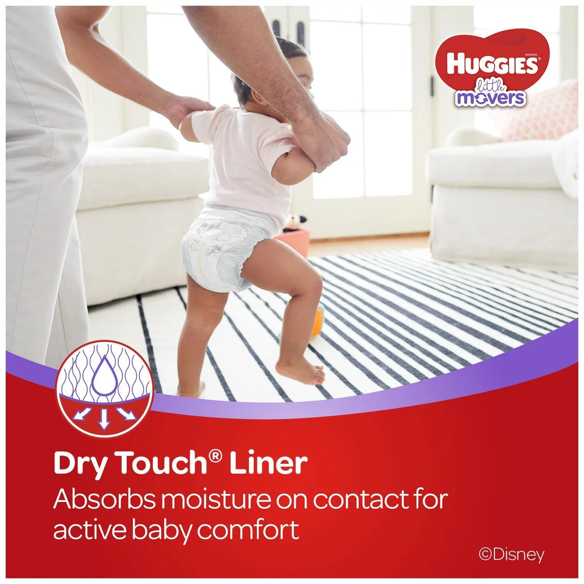 Baby Little Pack Ct, Huggies Diapers, 4, Giant Movers 104 dimension