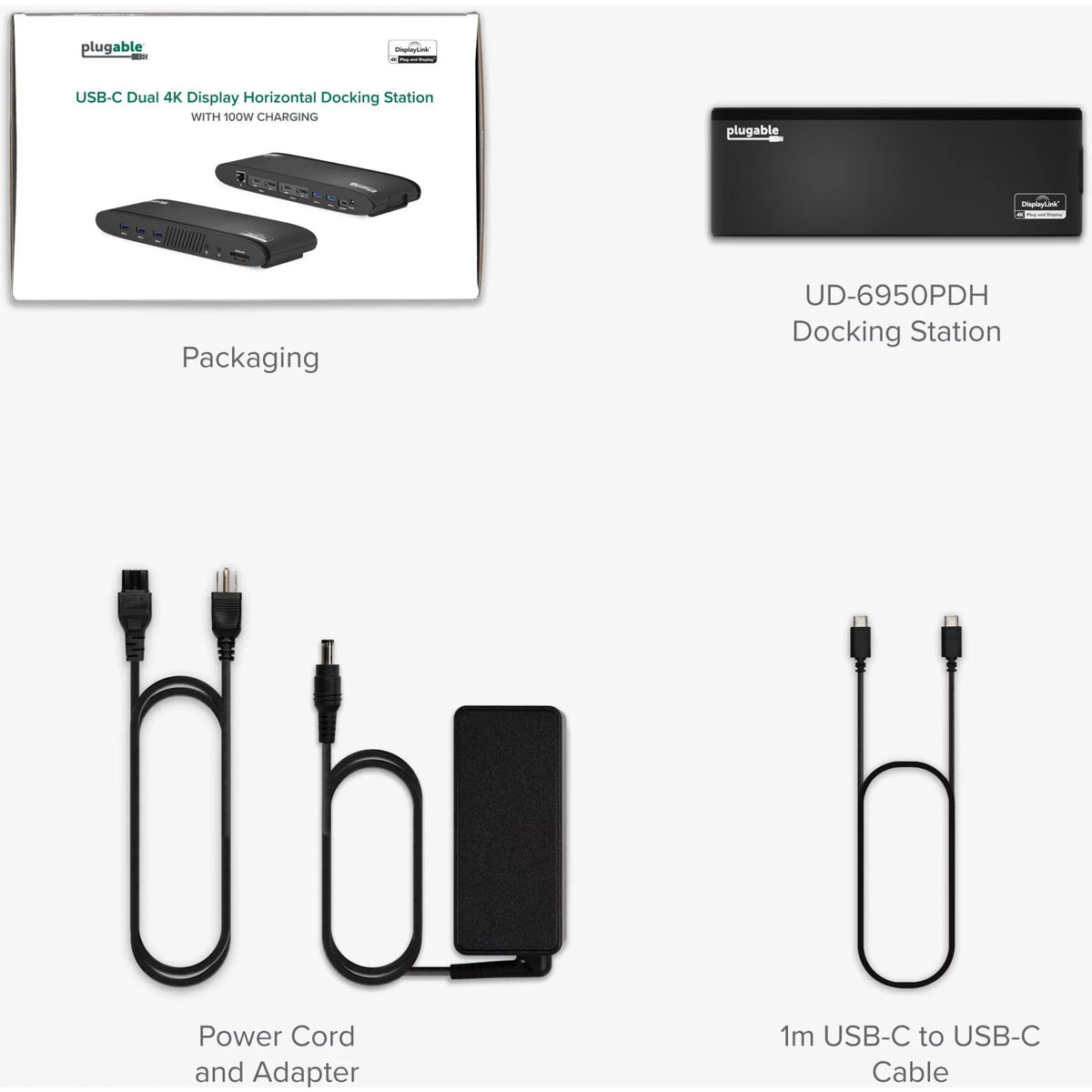Reader 2x DisplayPort, USB 2x 13-in-1 Mac, Dual Thunderbolt Charging, Monitor, USB, 100W USB-C Plugable C or SD Displays Compatible HDMI (5x 4, Card with Windows, Docking 4K Station 3 / Dual Ethernet,