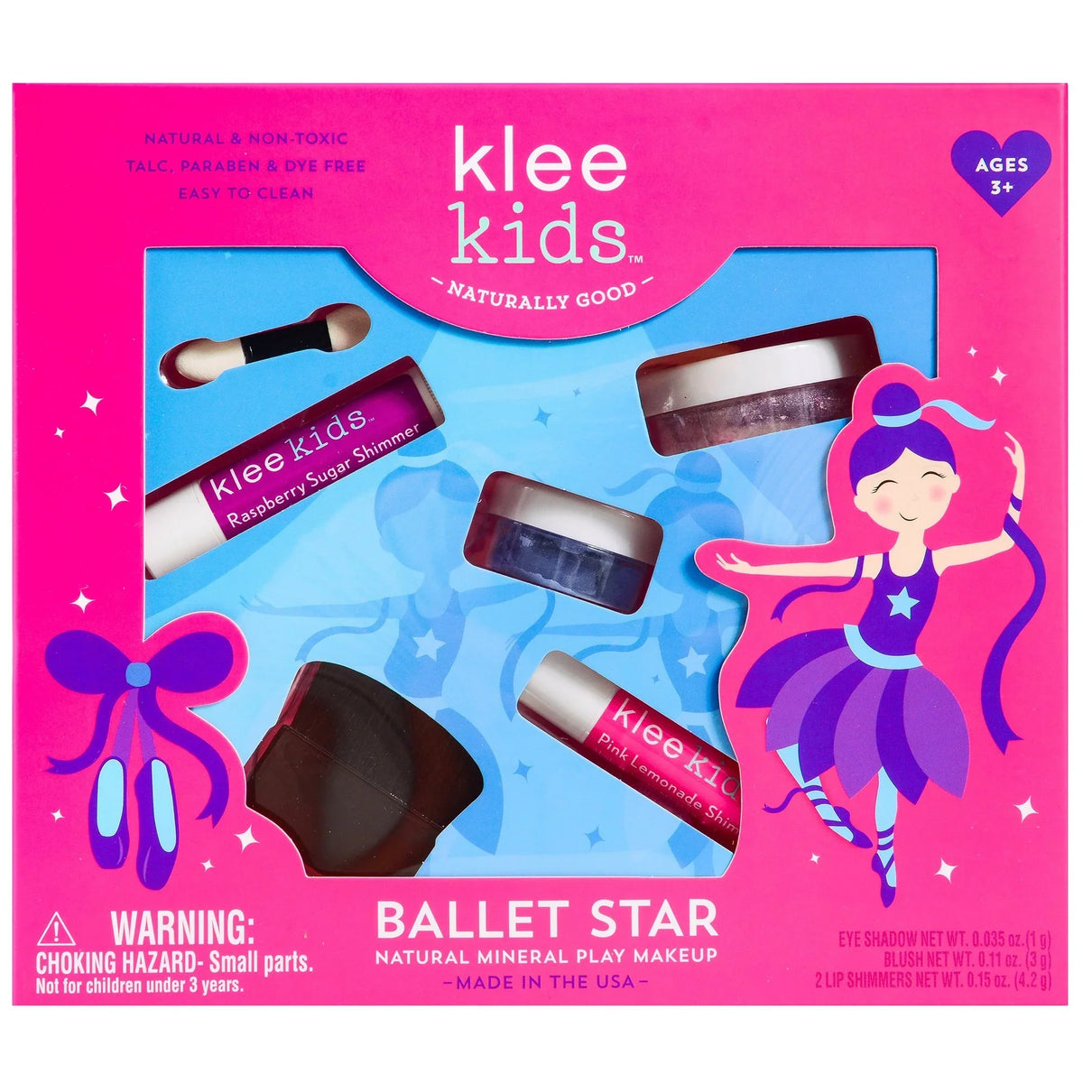 Kids Star Naturals Mineral Natural Kit, Makeup Ballet Klee Luna Star Piece 4