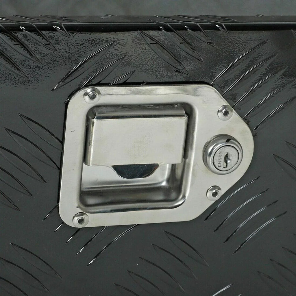 Storage Aluminum, Truck Lock x Keys, 13 Heavy 39 Pick 10 Up Confote Black Truck Box Waterproof, Duty Tool Bed Trailer Inches x and
