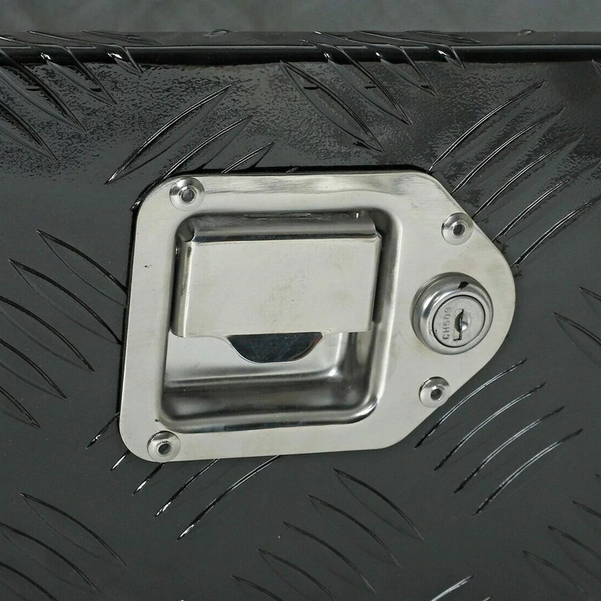 Storage Aluminum, Truck Lock x Keys, 13 Heavy 39 Pick 10 Up Confote Black Truck Box Waterproof, Duty Tool Bed Trailer Inches x and