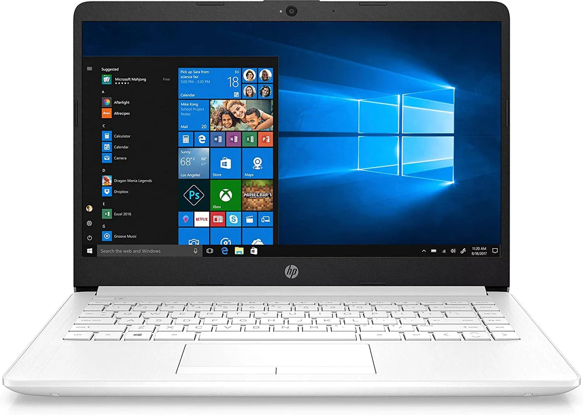 Pentium (Refurbished) 4GB 5405U eMMC Notebook 64GB HP 14" Intel 14-cf1012ds Gold White Restored