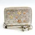 (Good) Choo NELLIE Coin 163 Champagne Purse/coin GTA Women's Jimmy Case Gold Pre-Owned Leather