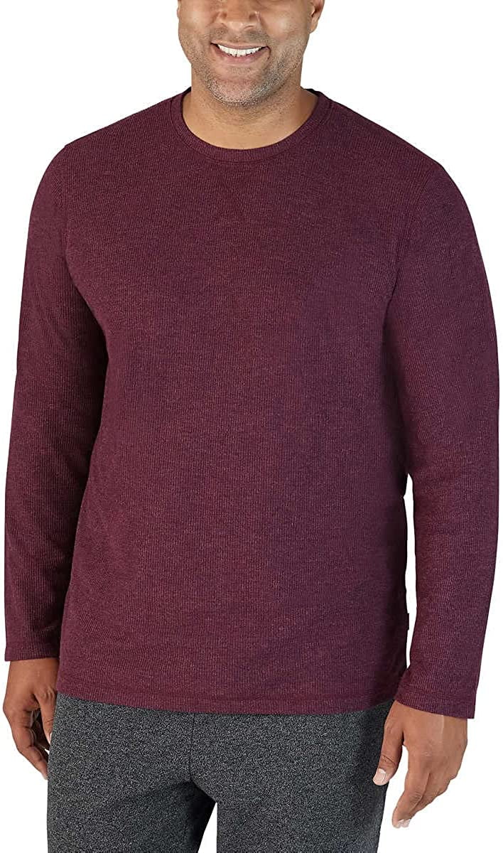 top charcoal gray 2-Piece Sleep Pajama PJ Medium) Set Men's Bauer ((burgundy bottom, Eddie / Lounge