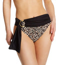 High-Leg Logo-Ring Bottoms Belted Camuto Bikini Vince