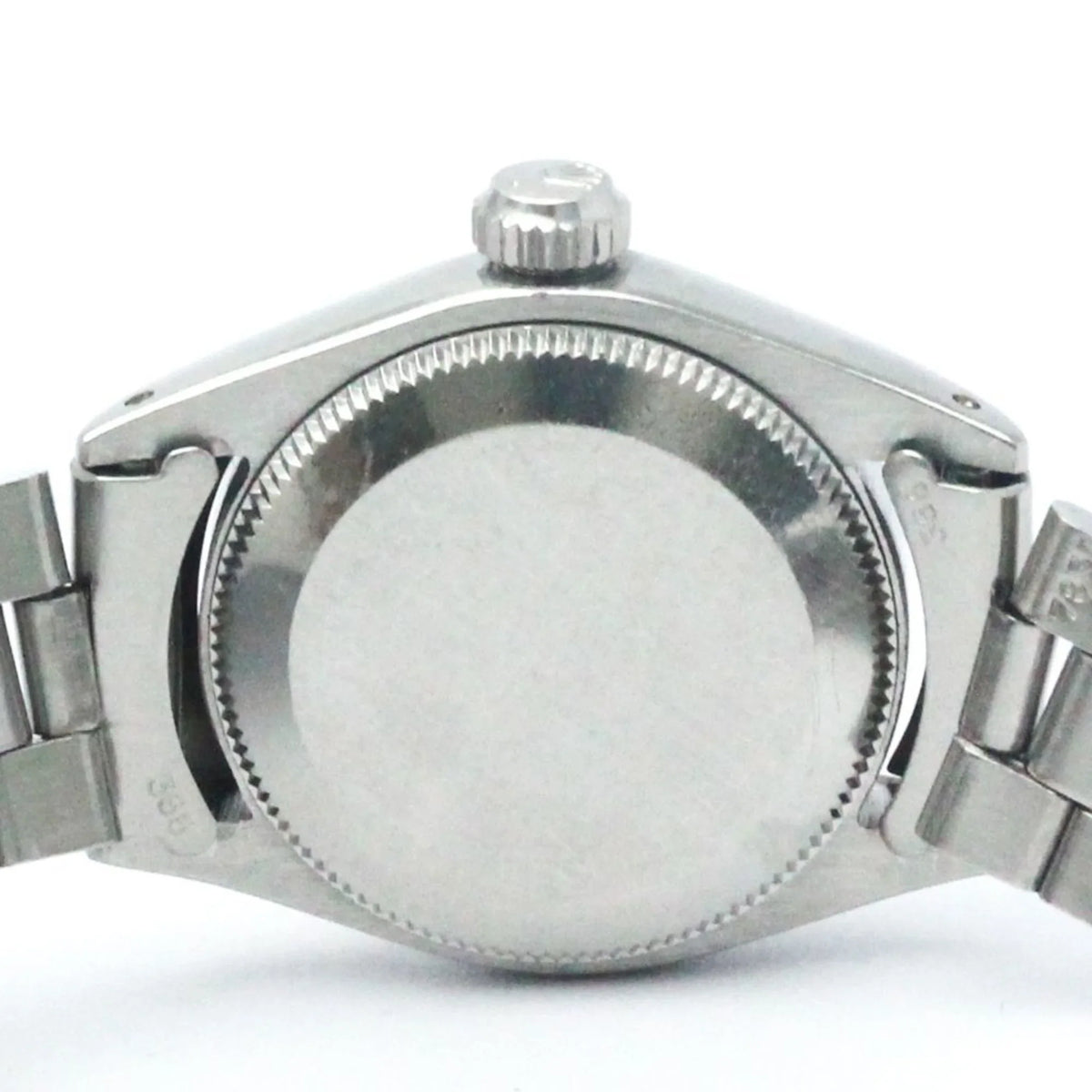 Steel Gold Pre-Owned 6719 Vintage BF565449 White Oyster Perpetual Ladies Watch (Fair)