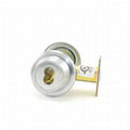 Cylinder 2.75 8T Series Pin in. Backset Deadbolt Satin Stanley Chrome Core Single Less Best Strike Standard 7 -