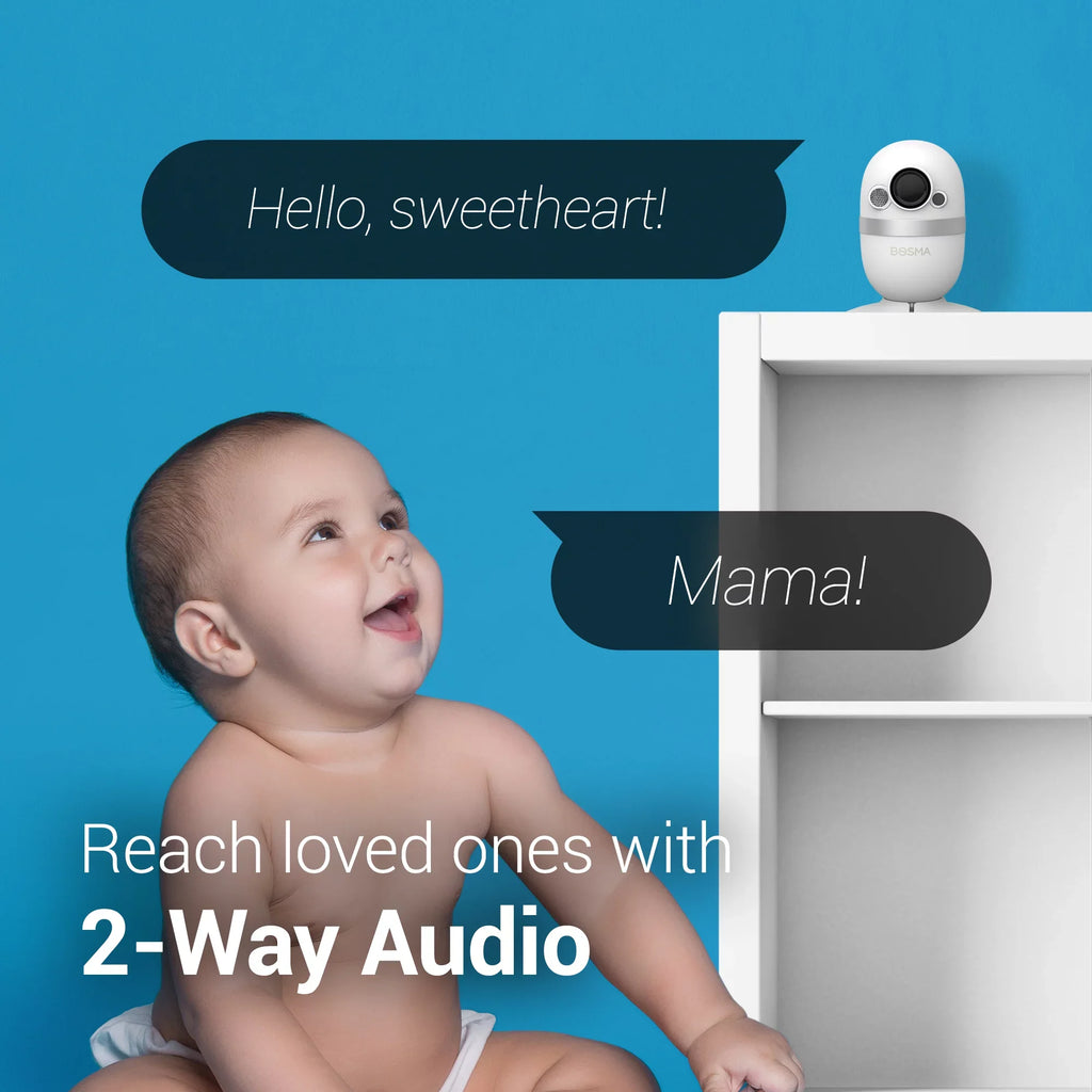 Storage Camera Sound CapsuleCam with Wide Pro Super Audio, Vision, Camera Security HD Indoor Local with Way Free 2 & Night Motion Angle, Phone Bosma Baby Detection, Monitor, Color 162° WiFi 1080p app,