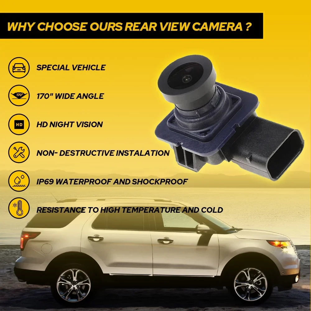 View Camera For Explorer Backup 2011-2015 Parking Fit Rear