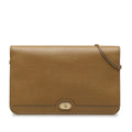 Brown (Good) Leather Crossbody Unisex Pre-Owned Calf Bag Authenticated Chain Dior Crossbody