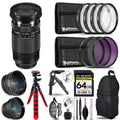 '- 12-200mm 64GB + Digital Lens M.Zuiko Lens - 3 Accessory Kit ED Tripod Olympus f/3.5-6.3 Backpack Bundle +
