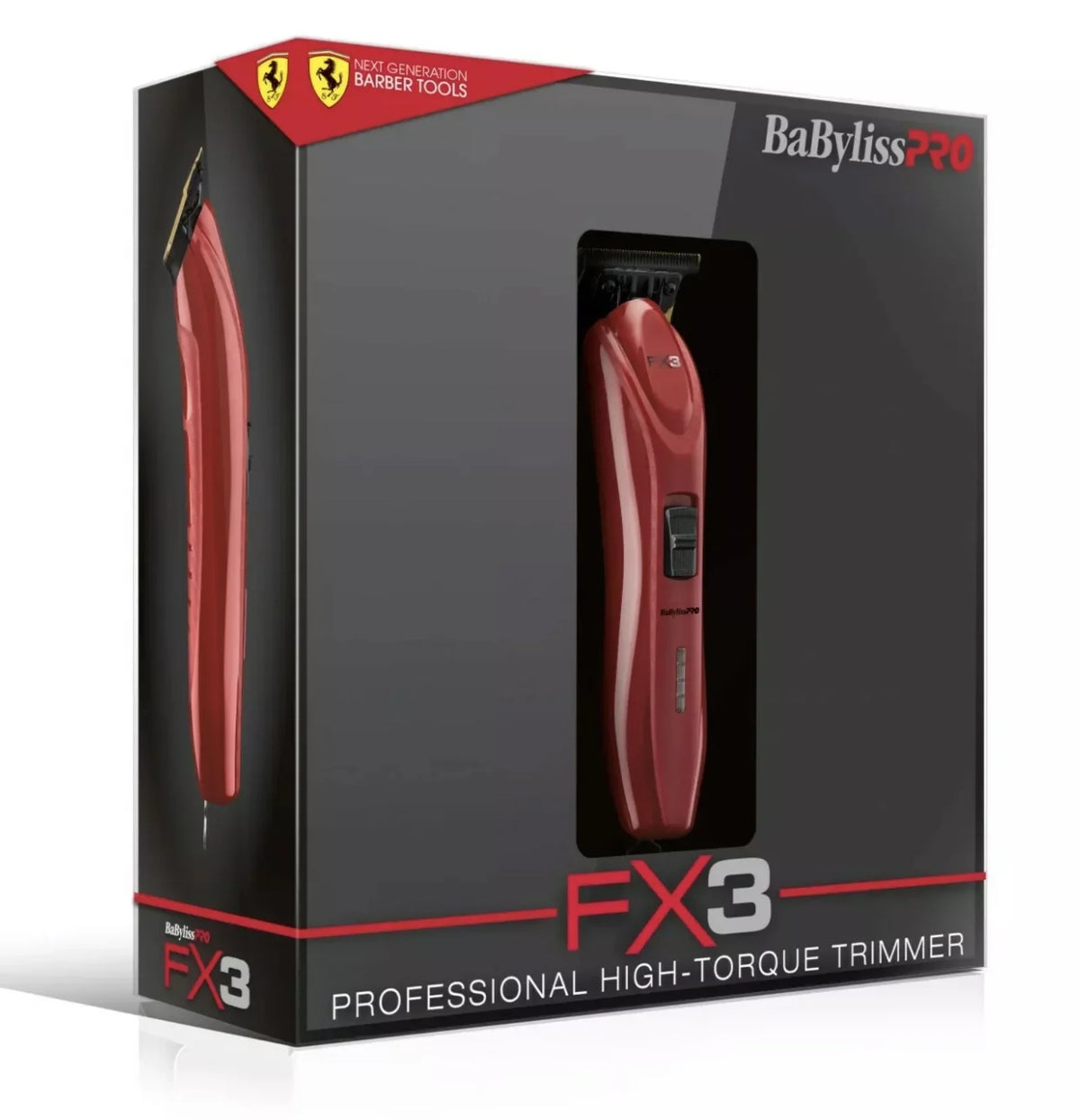 BaByliss Trimmer #FXX3T Red Hair Zero-Gap Pro FX3 T-Blade High-Torque Cordless