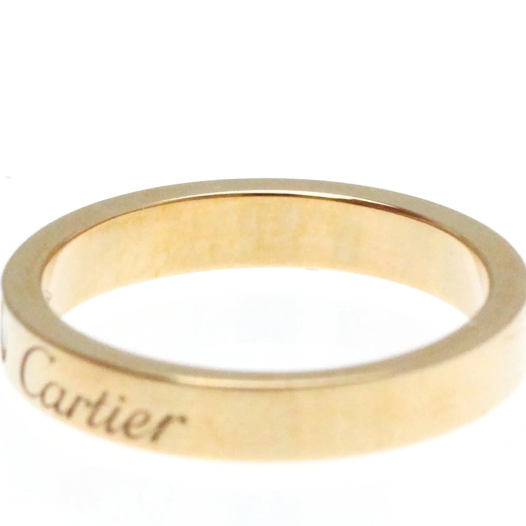 Diamond (Good) Band Gold Ring Pink Pre-Owned (18K) Fashion Cartier Pink Engraved Ring Gold