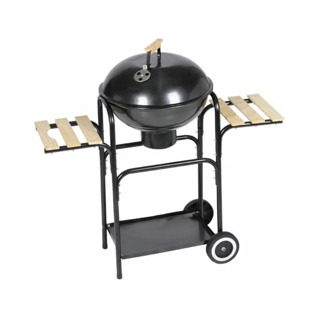 Patio Height Tables Working Hiking, and for Barbecue Wheels Inch Stand Charcoal Cooking, 38 Side Grill Camping with BBQ 2 Grilling, Smoking, Picnic, Garden, Steel Dcenta Party,