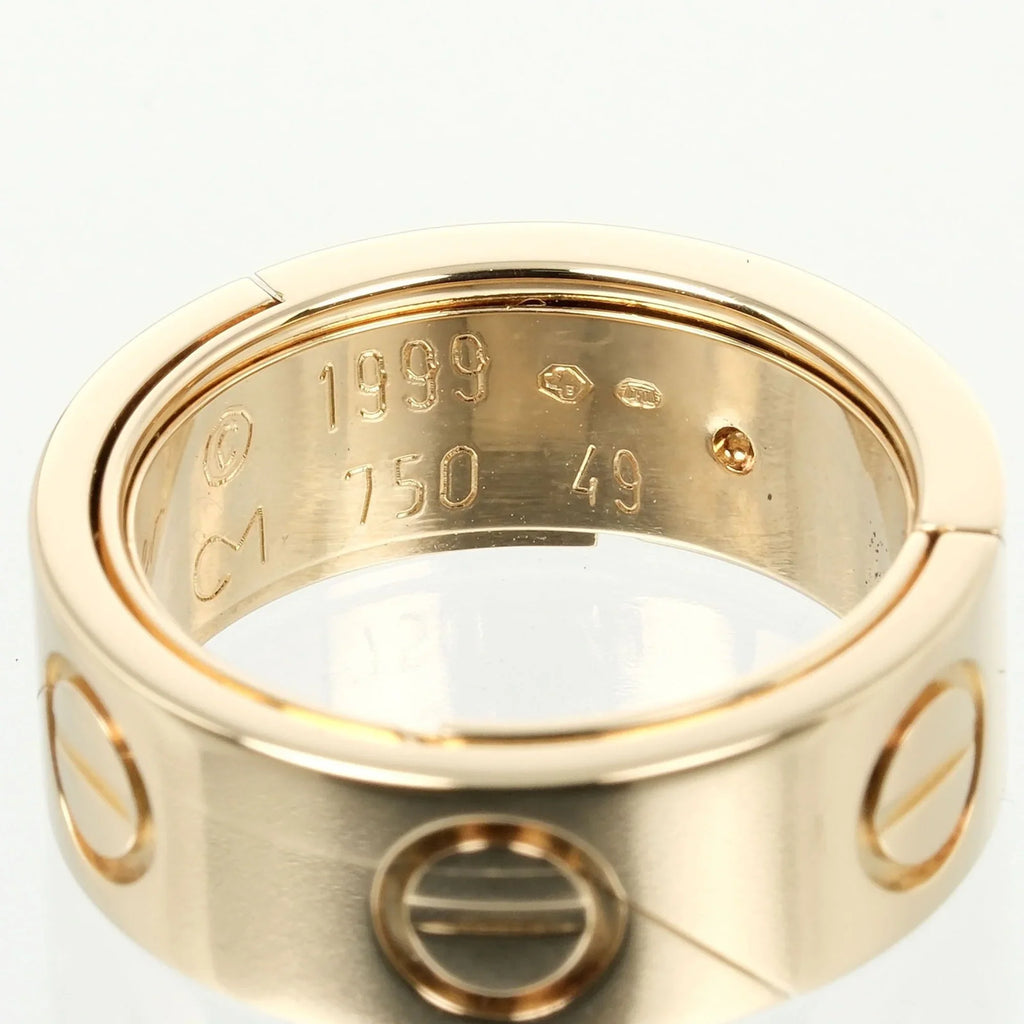 ring, Love YG dimension 9 gold, Astro yellow approx. (Good) Pre-Owned Cartier 11.68g I132124018 K18