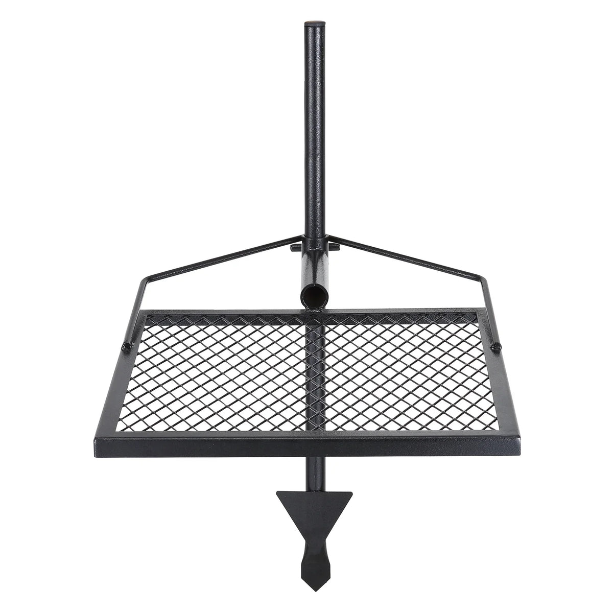 Heavy Steel Fire Cooking Duty x Open Adjustable Campfire 16" 16" Grate BENTISM Swivel Grill