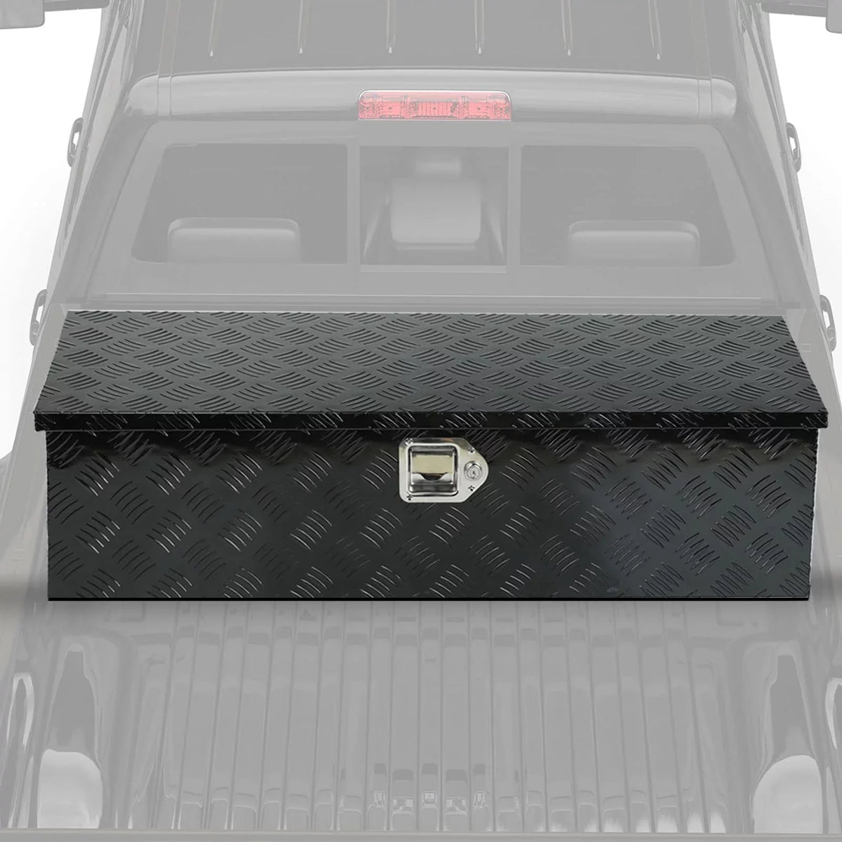 Storage Aluminum, Truck Lock x Keys, 13 Heavy 39 Pick 10 Up Confote Black Truck Box Waterproof, Duty Tool Bed Trailer Inches x and