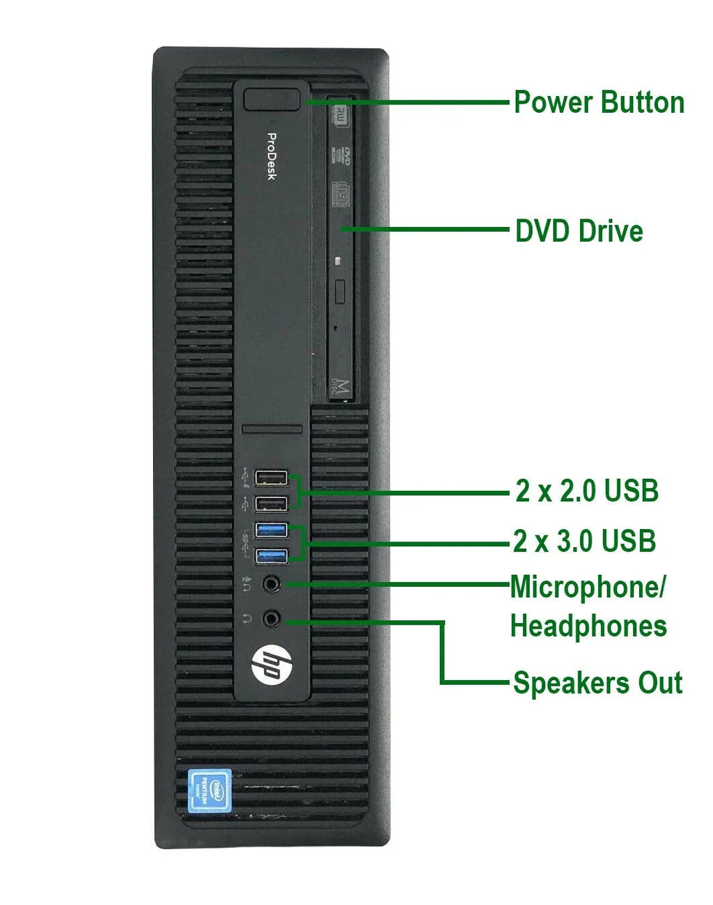 20" HDD, PC Keyboard 2TB Computer Win10 HP New 600 G2 LCD, WiFi, 3.3GHz Intel Mouse, DVD, Desktop 8GB CPU Ram, (Refurbished) Restored G4400 Pro & Pentium