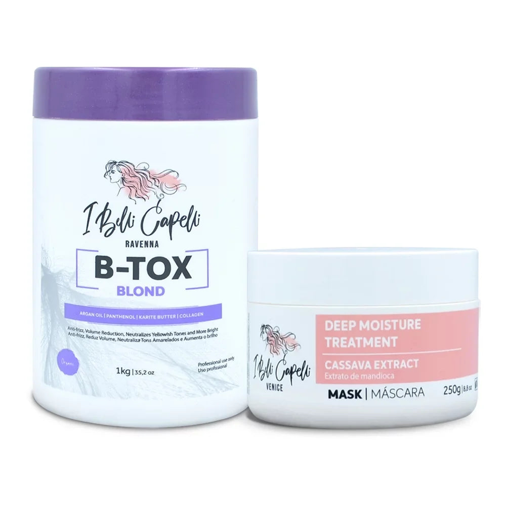 oz Mandioca I Blond Belli and Mask Capelli B-tox Venice Ravenna Hydration oz 250g/8.8 Kit 1kg/35.2