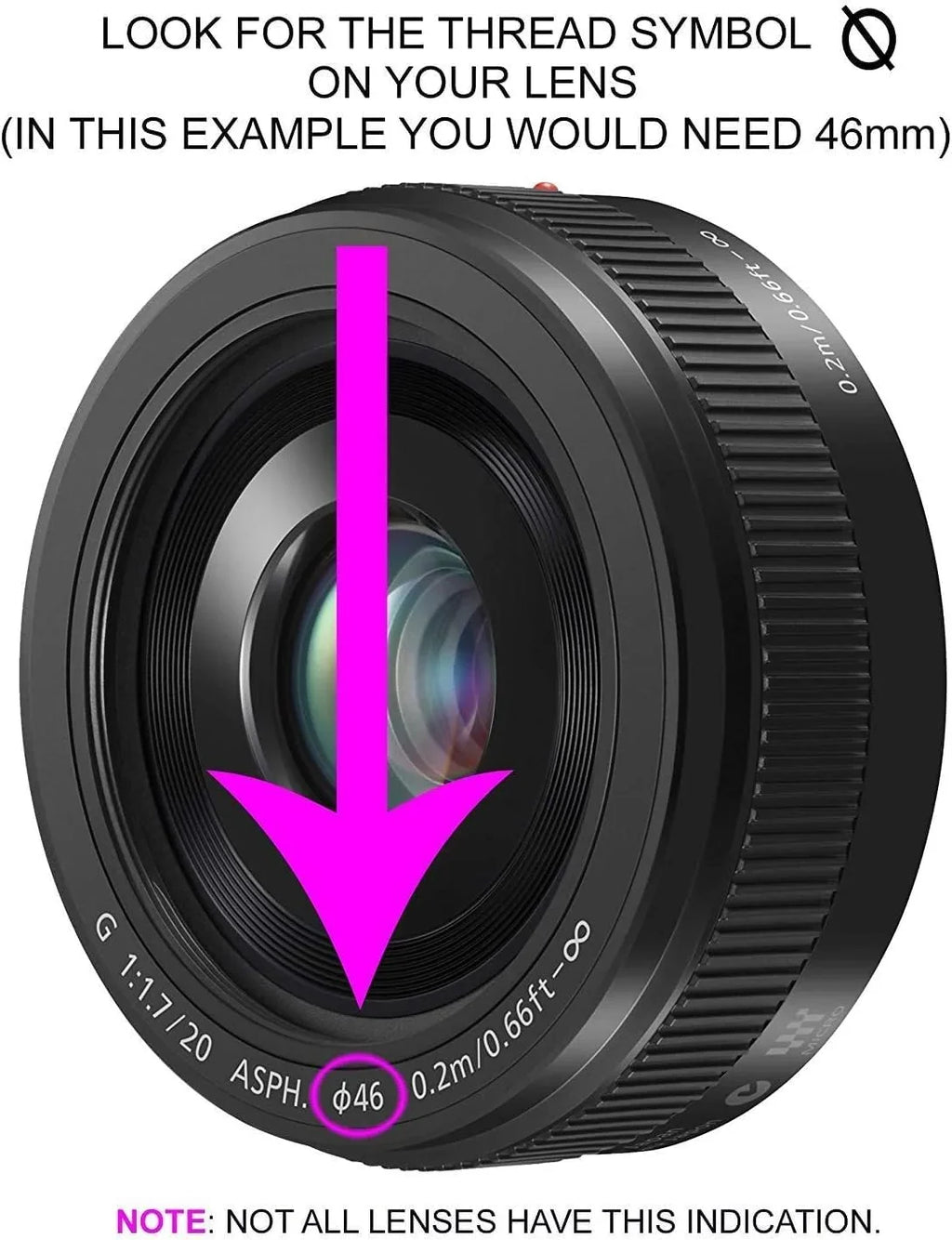 E-PL7 Lens 49, for 52, Filter Lenses with with Olympus 3.5X Compatible 58, Telephoto 55, Threads) (Only 62 67mm Definition Pen & High