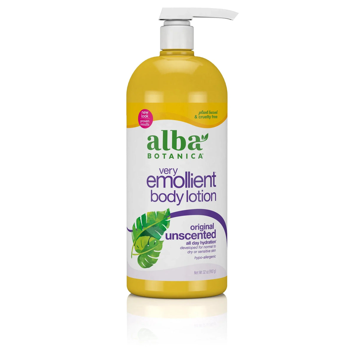 Emollient Unscented Lotion, 32 Body Very Alba Botanica Original, Oz