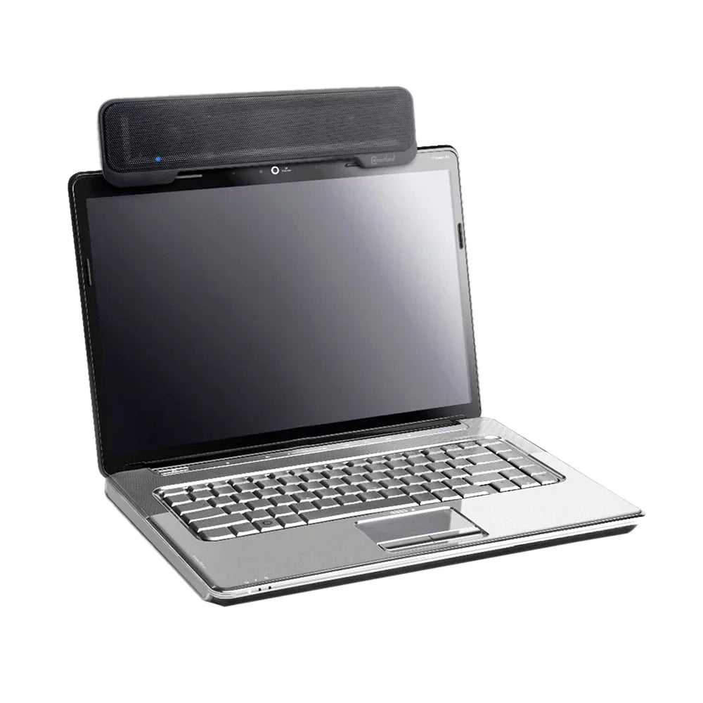Add Laptop Computer Portable a Powerful Bar, Connectland Speaker any Sound