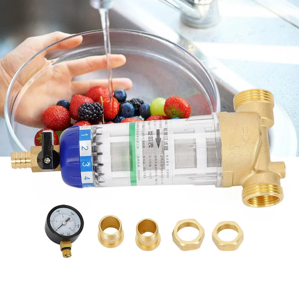 Mesh System 3/4" 50℃ Inch Sediment Down liquid Filter Reusable Spin liquid Filter