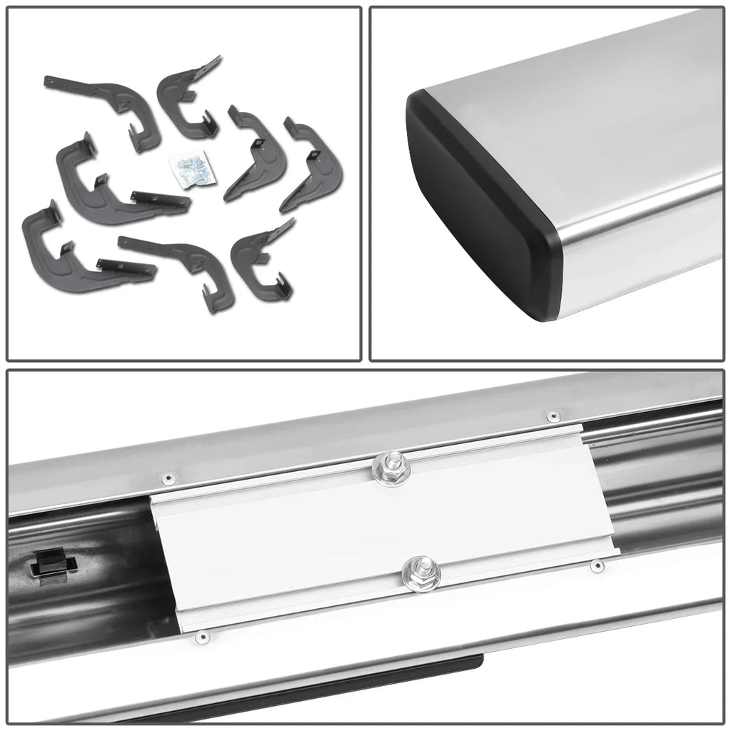 Board Side Silverado/GMC Nerf 6" DNA STEPB-ZTL-8017 Motoring Running Cab 3500HD for Stainless 2007 Chevy 1500 Step Bar to Steel Sierra Crew 2019 2500HD