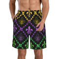 Swim Funny Dry Beach Gra With Shorts Trunks Swim Lukts Geometric Shorts Quick Mardi Mens