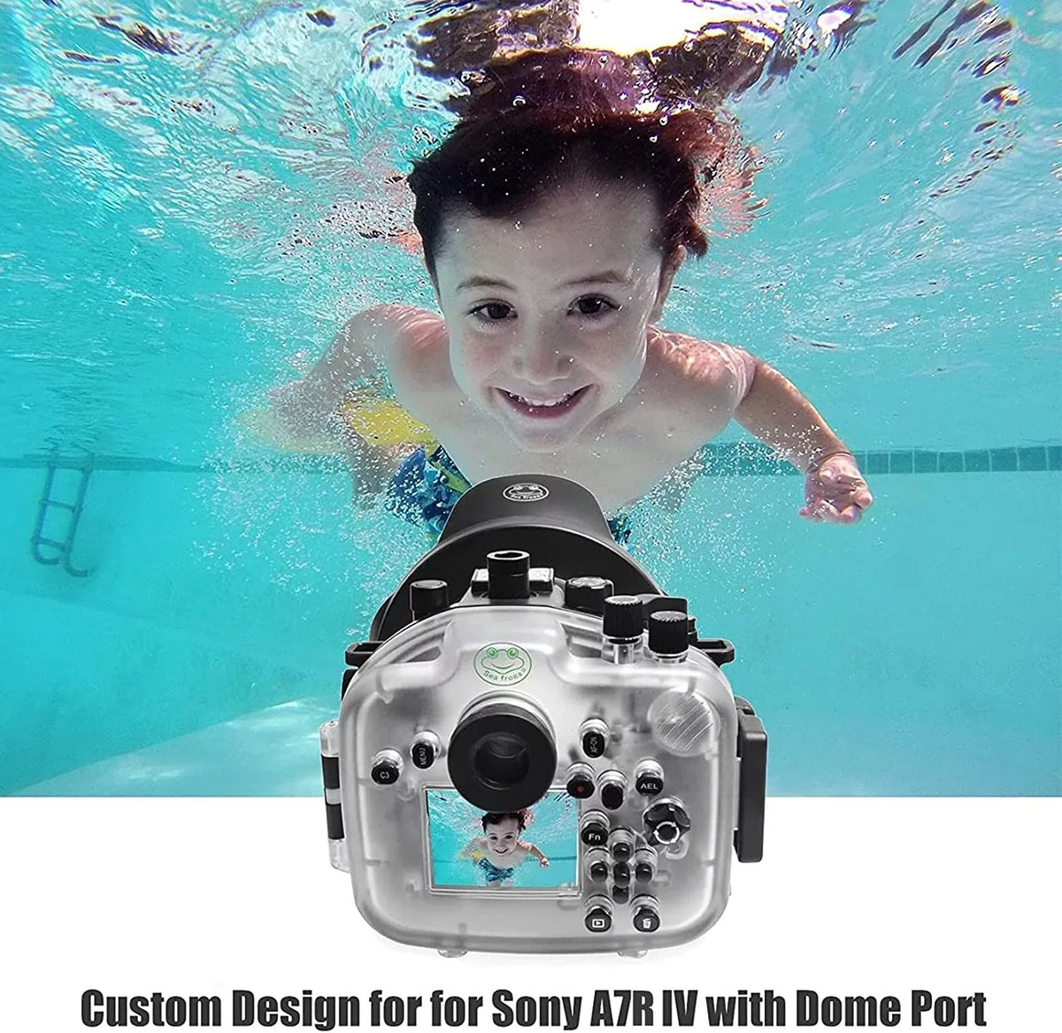 Kit Underwater G Inch Dome Compatible 16-35mm Case ILCE-7R IV 12-24mm A7R F3.5-5.6, Seafrogs Port Housing F4 F/4 Waterproof 28-70mm 6 A7R4 with w/ for FE Lens-Black [40M/130FT] IV