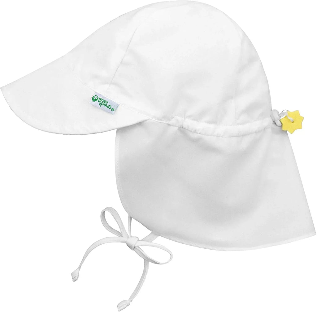 i Protection Sun Months Flap White Baby play. Hat Swim