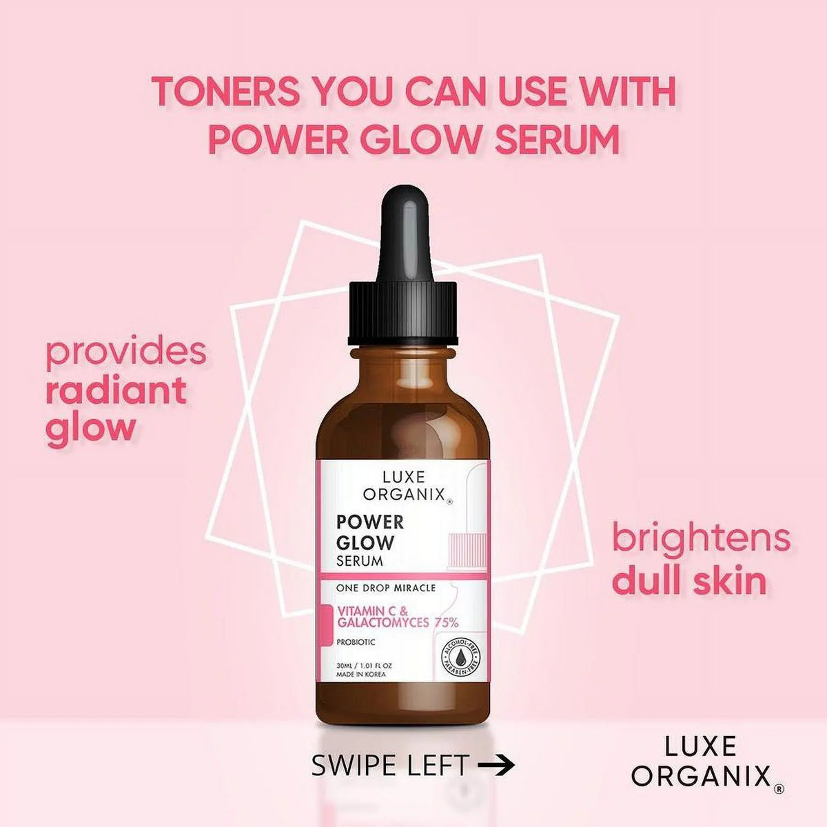 GLOW POWER LUXE SERUM ORGANIX 30ML