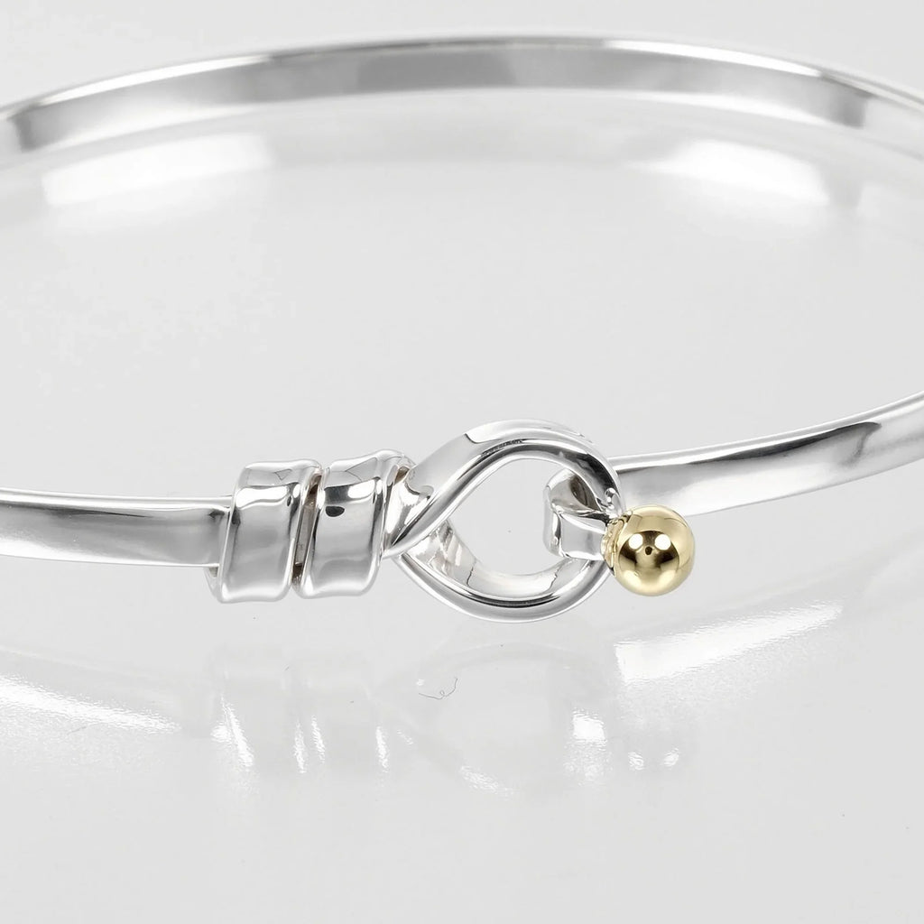 Tiffany Bracelet, 925 I132724015 Knot Silver, & Gold, (Good) Love 9.15g 18K Approx. Co. Pre-Owned