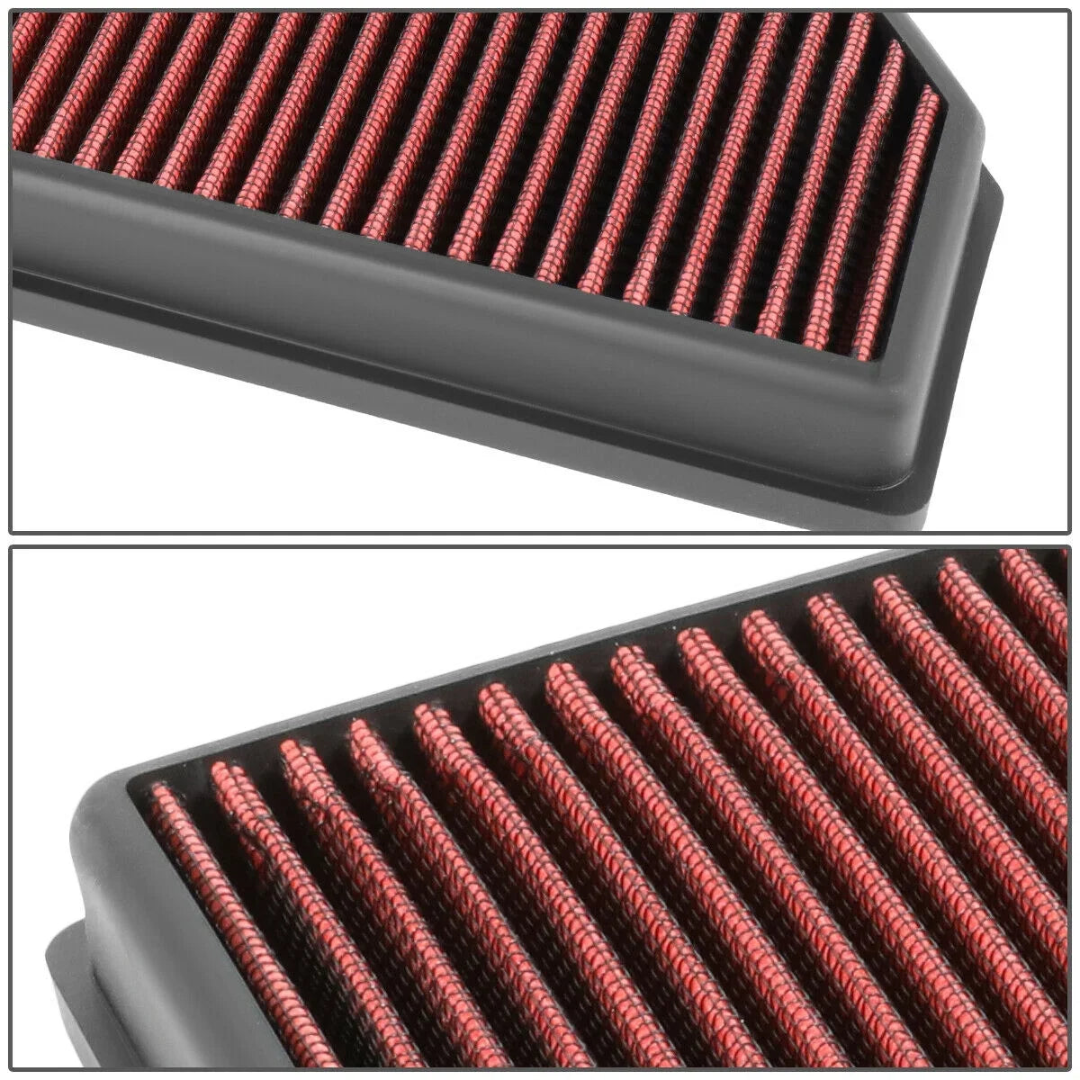 Teledu Filter Panel Air Red Camaro 2.0/2.5/3.6 ATS Reusable 2013-2019 For CTS