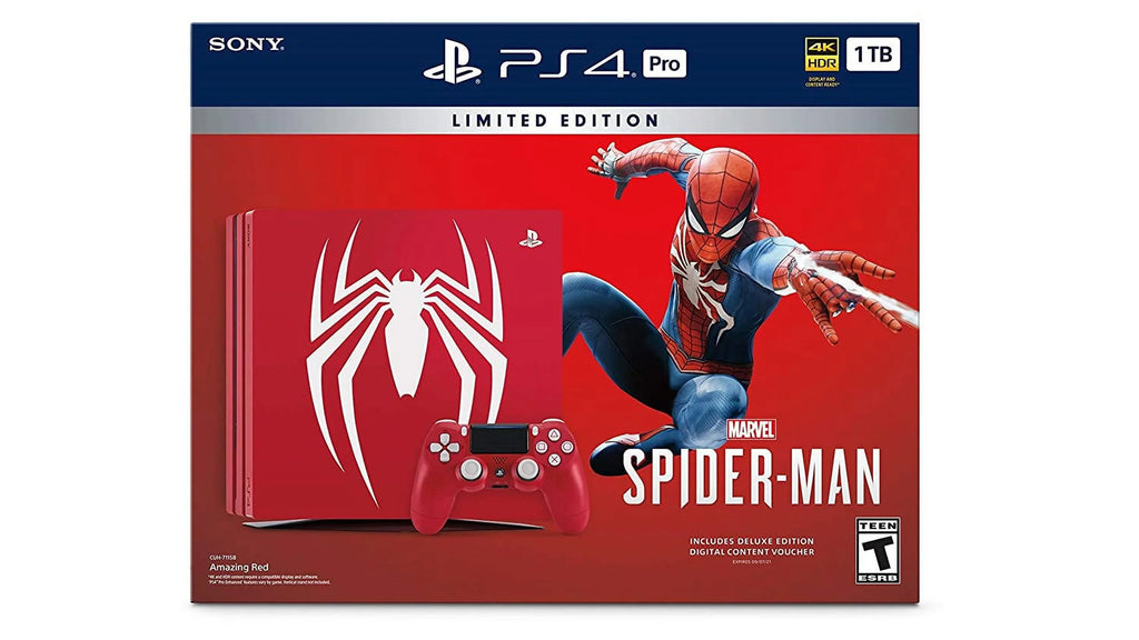 1TB Red Console Edition 3003194 - PlayStation Spider-Man Restored Pro Limited (Refurbished) Marvel's 4