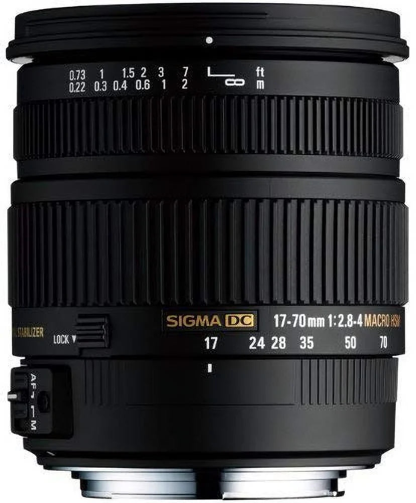 '- DC Sigma Black MACRO HSM Lens 17-70mm F2.8-4