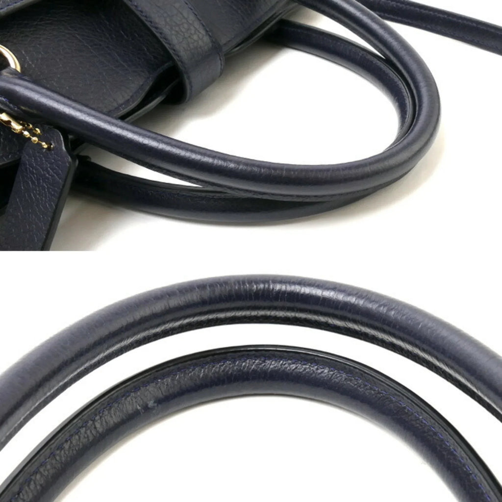 Shoulder 30 Bag (Good) 2Way Women's Pre-Owned Mercer 37575 Satchel Navy COACH