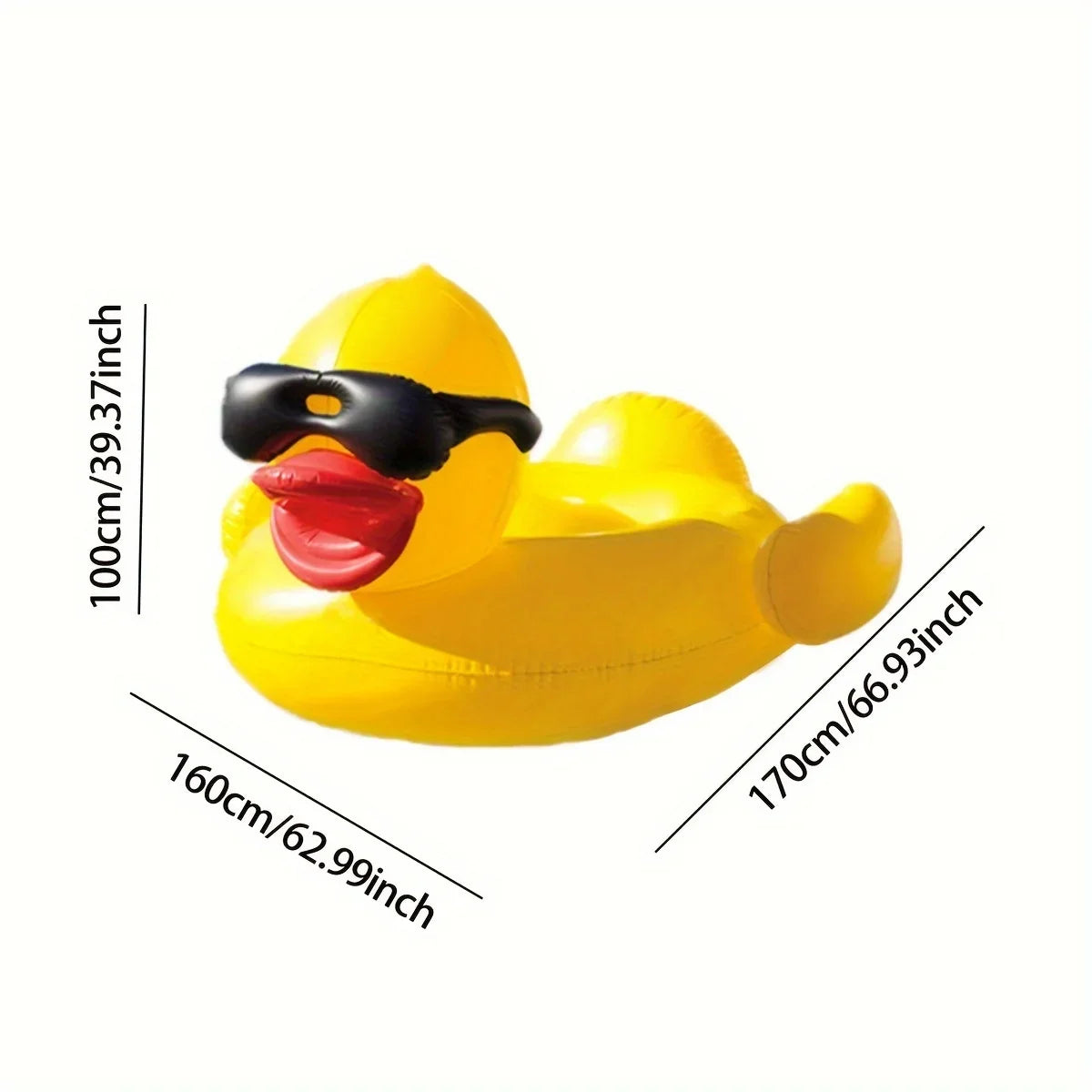 Inflatable liquid With Holders PVC Yellow Raft, Floating Two 1pc Big Duck Toy Beverage