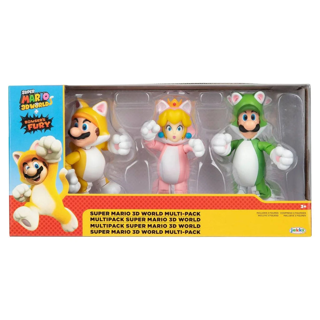 World Pack Figure Luigi Mario Mario Cat Fury Toy Multi Peach 3D Super Browsers