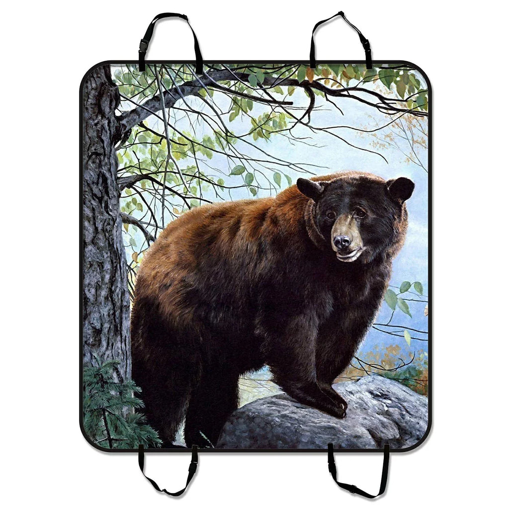Dog 54x60 Mat Nature Car Cover SUV Trunk and Cars Forest Mat Seat Hammock Car Bear Seat Trucks inches Pet Mat GCKG Cargo For