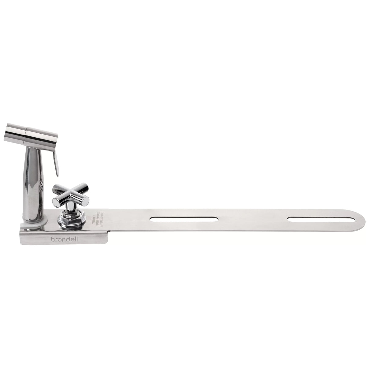 CleanSpa with and Brondell Holster Luxury Integrated Shut Hand-Held Steel Stainless Sprayer Bidet off,