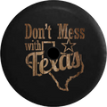 Backup Jeep Camera Tire Spare 2019 2018 RV Mess Barn Wrangler JL Don't for Texas Inch Distressed Cover with Wood 32