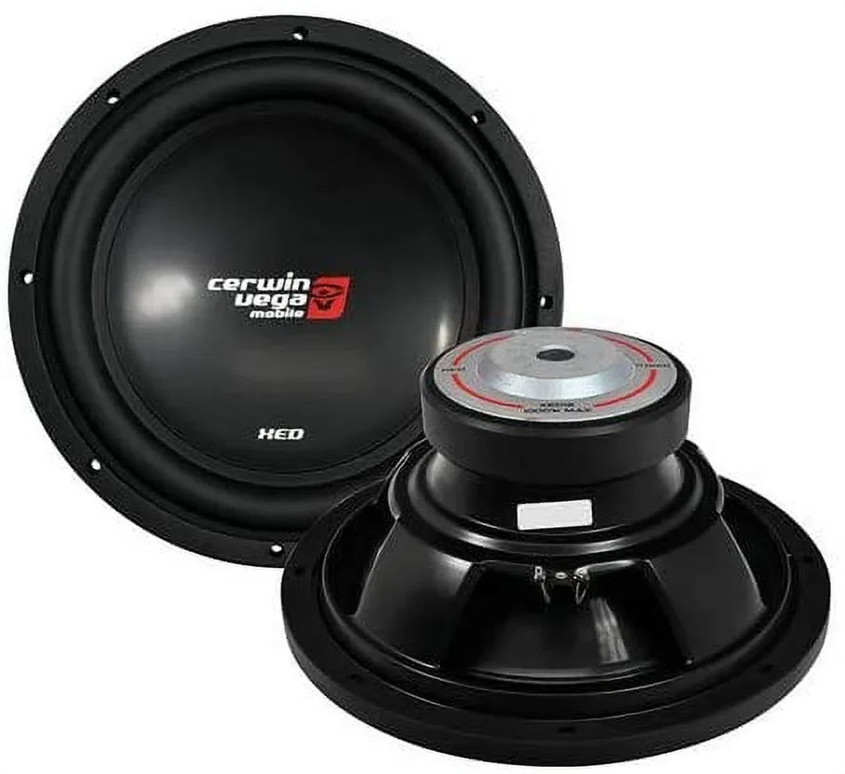 4 Cerwin Inch Audio 10 1000 Single (XED10) SUB Watts Car XED10V2 Ohm Vega
