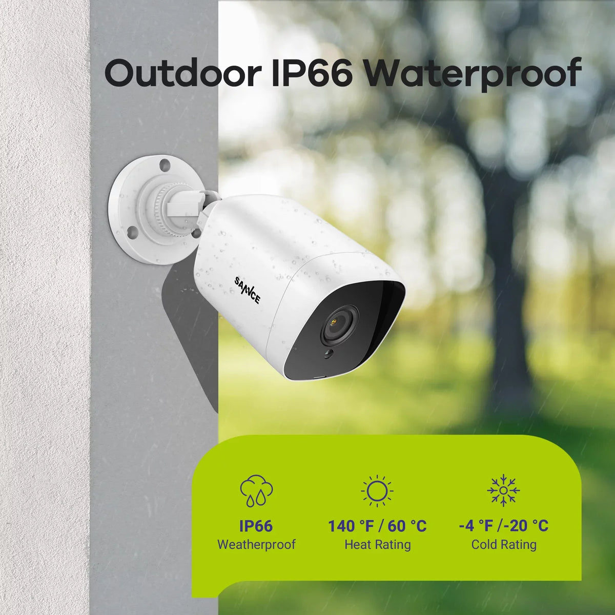 with System CCTV 100 Vision Waterproof HD Camera Security Full 4PCS Security Night Camera ft DVR for exterior 2MP SANNCE Wired IP66