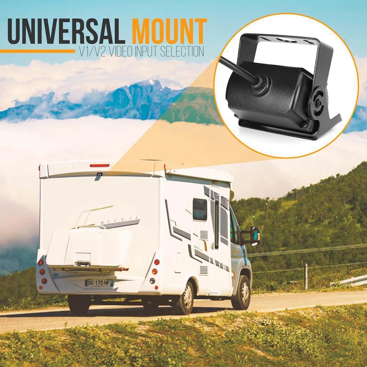 IR Backup with Vision Monitor Camera with 7" and PLCMTR71 Pyle Night System Weatherproof Camera Commercial-Grade