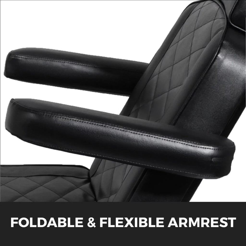 Motors Massage Reclining (Black) Full Bed Chair Bed Chair Salon VEVOR 4 Aesthetic Purpose Dental for Electrical Podiatry Facial Spa All Table Chair Adjustable Tattoo Electric
