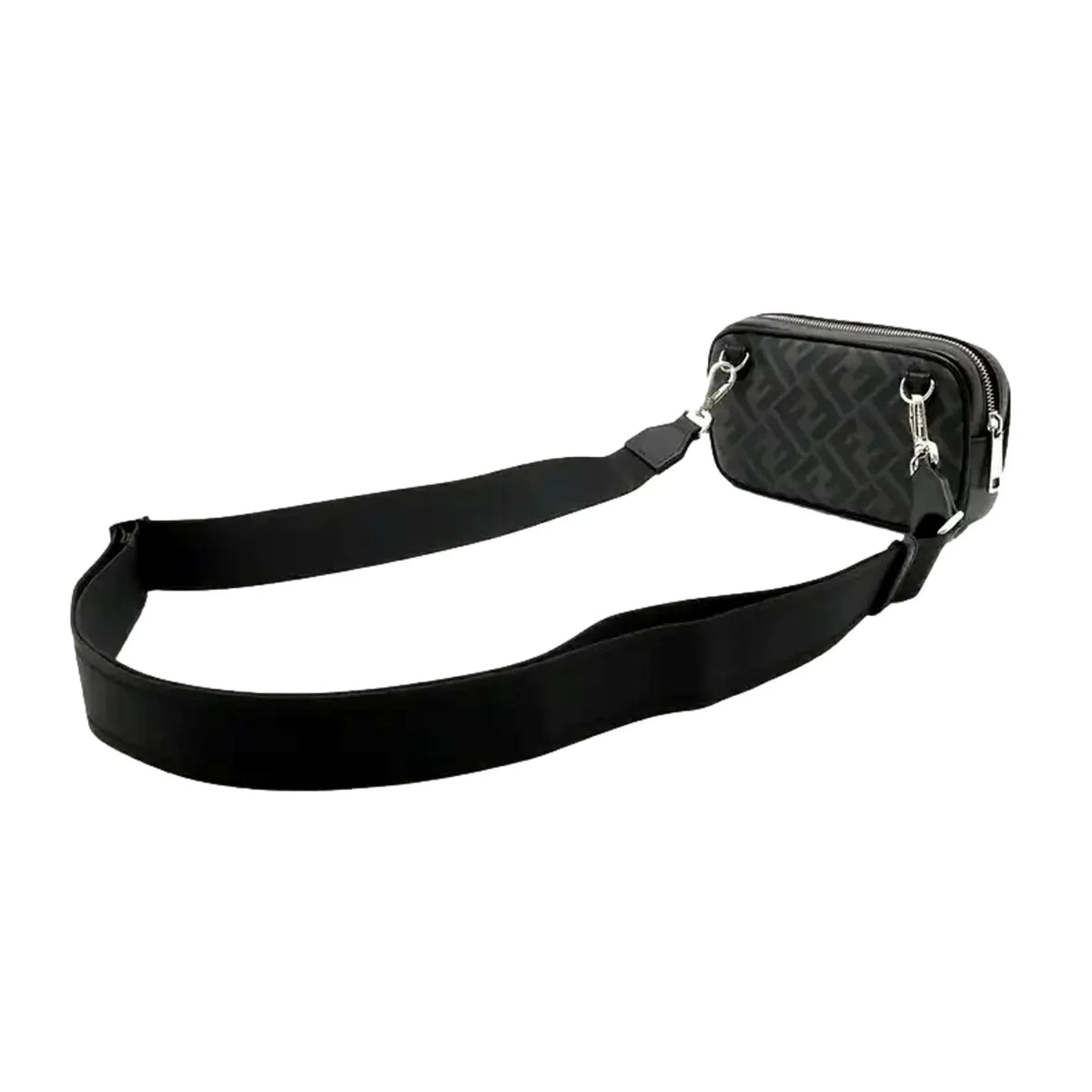 Mini Black Zucca Bag Crossbody Roma Canvas Fendi Camera