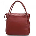 Handcrafted Leather Handbag, Dark Artisan Medium 60-6329-DarkRed Matteo Red Shoulder - Calfskin Womens Italian Genuine
